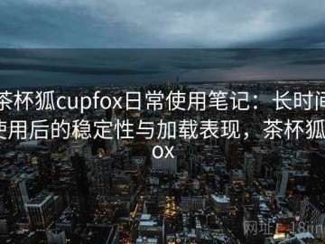 茶杯狐cupfox日常使用笔记：长时间使用后的稳定性与加载表现，茶杯狐 fox