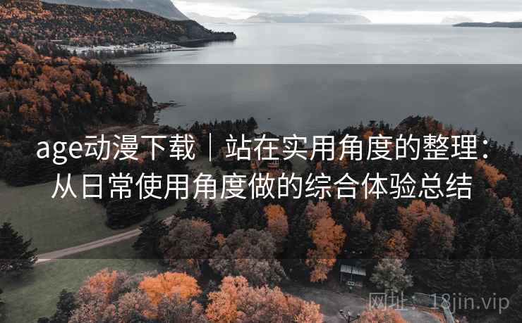 age动漫下载｜站在实用角度的整理：从日常使用角度做的综合体验总结